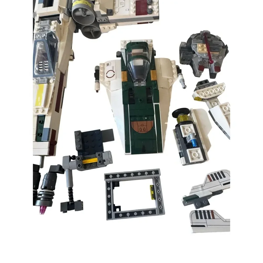 Lot of LEGO Star Wars Ships Incomplete A-Wing/Starfighter/Spider Tank AS IS